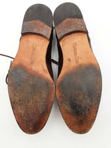 Christian Dior Leather Oxford Dress Shoes Size 43 Eb0926rxsa