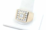 0.88cttw Diamond Ring In 18k Yellow Gold 18.9 Grams Size 11 Eb0926lpxzsa