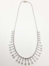 6.1 Cttw Diamond & 18k White Gold Collar Necklace 16.8 Gram 18 Inch Fw0826opxzdu