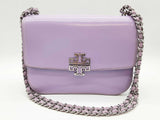 Tory Burch Britten Lavender Purple Leather Chain Shoulder Bag Do0325lxzde