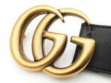 Gucci Gg Marmont 40mm Wide Black Leather Belt Size 100|40 Fw0426lrzdu