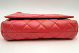 Balenciaga Quilted Red Leather Touch B. Shoulder Bag Eb1024wrxsa