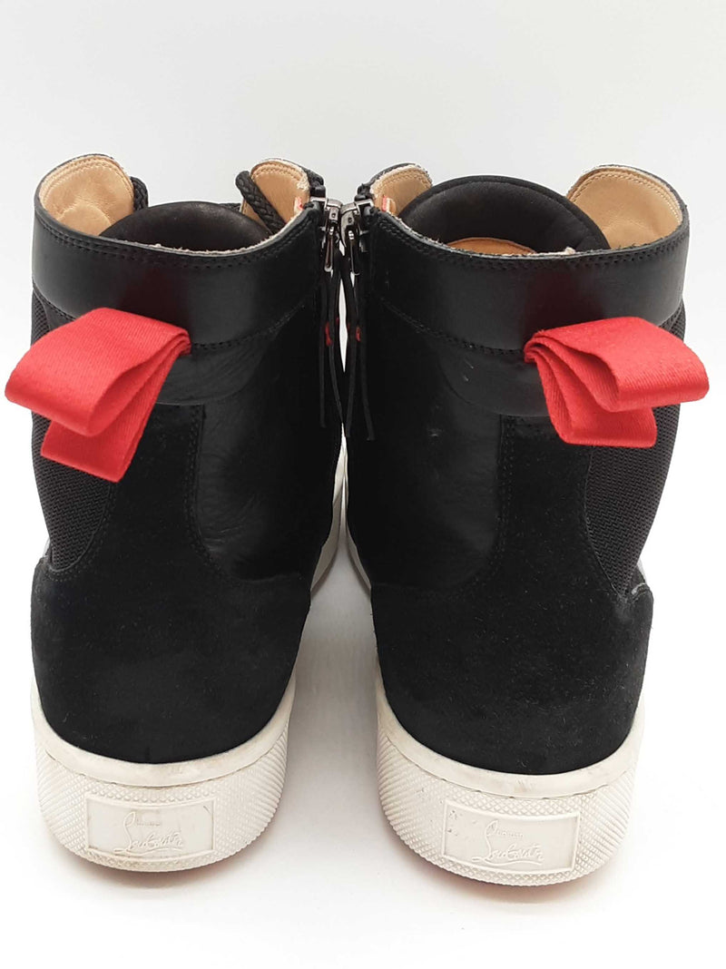 Christian Louboutin Smartic Black Leather Studded Boots Size Eu 44 Do0325wxzde