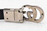 Gucci Gg Marmont Supreme Canvas Belt With Silver Tone Buckle Size 38 Eb1125lordu