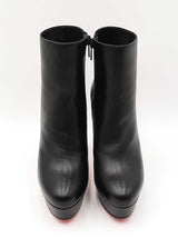 Christian Louboutin Bianca Ankle Boots In Black Leather Size Eu 36 Fw1225lordu