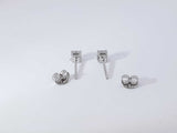 0.50 Cttw Lab Grown Diamond Studs 14k White Gold Earrings .9 Grams Aa0725lwosa