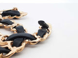 Chanel Black Lambskin Chain Cc Brooch Fw1023erdu