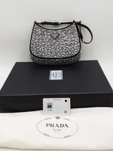 Prada Cleo Satin Bag With Crystals  Eb0426lwxzsa