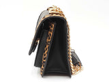 Michael Kors Heather Leather & Leopard Print Crossbody Bag Sd0926wzdu
