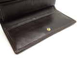 Christian Dior Wallet In Dark Brown Cannage-quilted Lambskin Leather Fw0626ozxdu