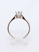 1.05 Ctw Diamond & 14k Yellow Gold Solitaire Ring 2.8 Gram Size 7.5 Fw0925orzxdu