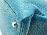 Hermes Kelly 35cm Cobalt Blue Clemence Palladium Shoulder Bag. Do0126lzxzxde