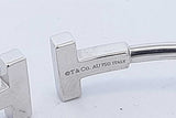 Tiffany & Co. 18k White Gold T Wire Bracelet 8.5 Grams Eb0826ixzde