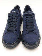 Alexander Mcqueen Oversized Navy Blue Suede Sneakers Size 43 Eb0126lxzsa