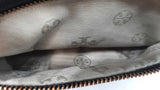 Tory Burch Black Leather Amanda Logo Clutch Sd0425rzdu