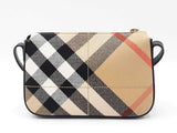 Burberry Snip Crossbody Bag In Check Jacquard Canvas Fw0626pxzdu