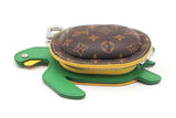 Louis Vuitton Lv Turtle Pouch Bag Charm With Monogram Canvas Shell Eb0126wcrsa