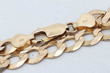 14k Yellow Gold Curb Link Chain Necklace 28.8 Grams 20 Inch Eb0726leorsa