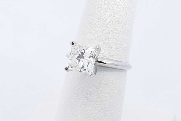 1.85ctw Princess Cut Diamond Solitaire Ring 14k White Gold 2.9g Sz 6 Eb425wxxzsa