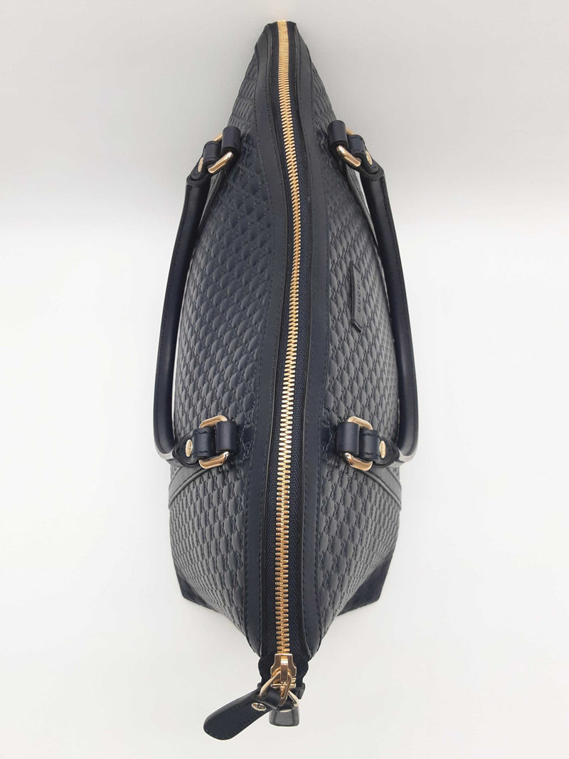 Gucci Dome 2 Way Navy Blue Microguccissima Leather Crossbody Bag Do0525ixzde