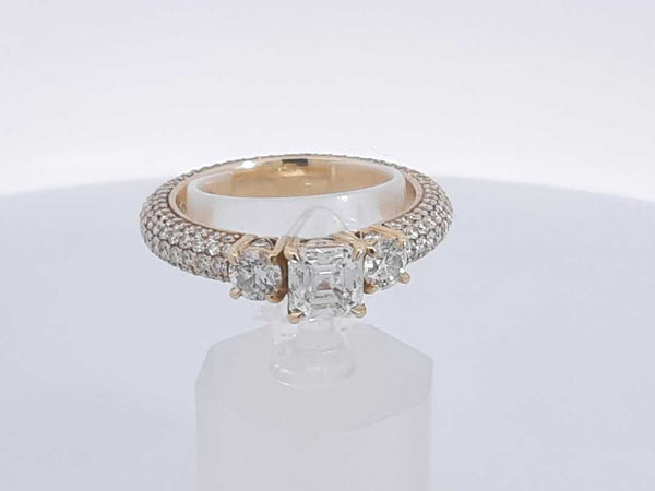4.12 Cttw 14k Yellow Gold 8.6 G Fancy Wedding Ring Size 10 Aa0525wexzsa