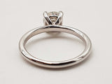 14k White Gold Lab Grown Diamond Solitaire Ring Size 6.75 Do0224rxzde