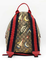 Gucci Kids Backpack In Gg Supreme Space Coated Canvas Fw0626wrzdu