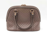 Gucci Mini Dome Bag In Grey Microguccissima Embossed Leather Fw0726wxzdu