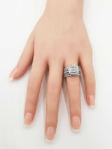 5.52 Cttw Diamond & 14k Gold Anniversary Stack 12.5 Grams Size 6.5 Fw0925lrzxdu