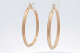 18k Yellow Gold Hoops Earrings 2.6 Grams Eb0826olxsa