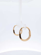 18k Yellow Gold Oval Hinged Hoop Earrings 3.1 Grams Fw0726ooxdu