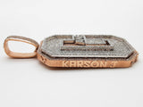 20.23 Cttw Natural Diamonds 10k Rose Gold 143.2g "Gang" Pendant Do0726exzxde