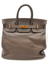 Hermes Birkin Hac 40 Gris Etain Gray Togo Gold Hardware Duffle Bag Do0925llxzxde