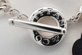Tiffany & Co. Sterling Silver Heart Tag Toggle Necklace 15.5 Inch Eb0926oxzsa