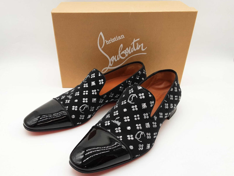 Christian Louboutin Dandelion Flat Black Loafers Size Eu 44.5 M Do0625ocrde