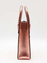 Michael Kors Mercer X-small Crossbody In Metallic Rose Gold Leather Fw0826pxdu