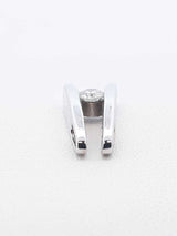0.17 Cttw Diamond & 14k White Gold Slide Pendant 1.8 Grams Fw0925crdu