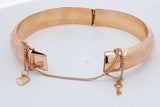 14k Yellow Gold Engraved Hinged Bangle Bracelet 22.1 Grams Eb0626oxxzdu