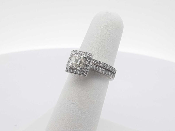 1.10ctw 14k White Gold 6.1 Grams Ring Size 6 Sd0525srzsa