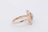 0.66cttw Diamond Ring In 14k Yellow Gold 4.4 Grams Size 7.75 Eb0426wxzsa