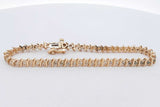 0.54cttw Diamond Tennis Bracelet In 14k Yellow Gold 8.8 Grams 7 Inch Eb0826crxsa
