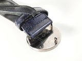 Versace La Medusa Navy Blue Leather Belt Size 90/36 Sd0526rzdu