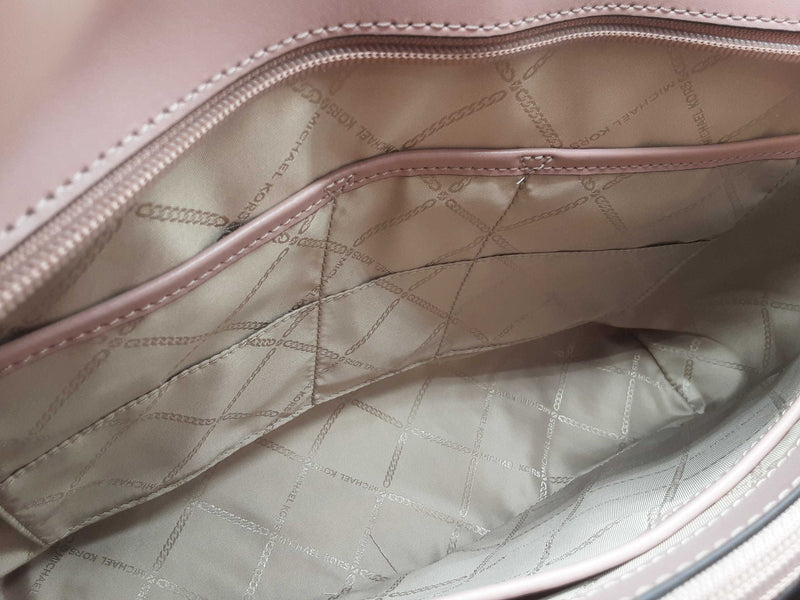 Michael Kors Voyager Ballet Pink Tan Signature Tote Bag Do0525pxde