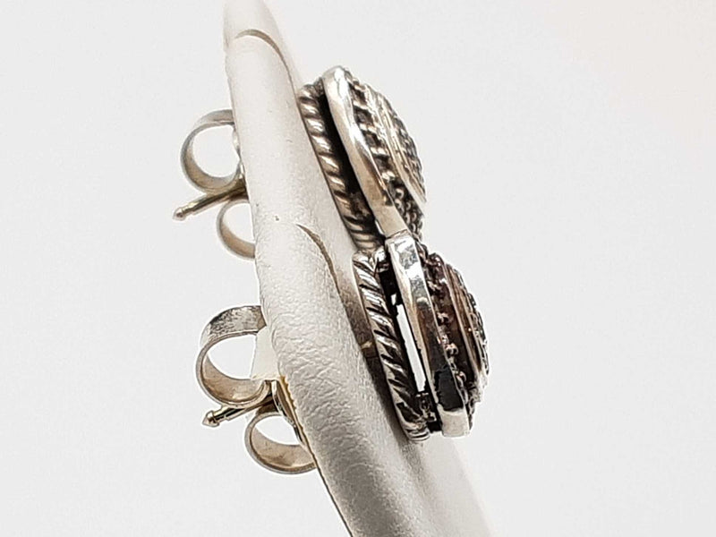 David Yurman Albion Diamonds 0.925 Silver 7.1g Stud Earrings Do1025oxzde