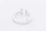 Tiffany & Co. T Wire Sterling Silver Ring 4 Grams Size 4 Eb1125crdu