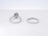 0.70 Cttw Diamond & 14k Gold Double Halo Bridal Set 5.5 Grams Size 5 Fw0326poxdu