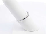 0.13 Cttw Diamond & 10k White Gold Channel Wedding Band 1.2g Size 7 Fw0426irdu