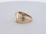 0.23cttw Channel Set Diamond Ring In 10k Yellow Gold 5.9g Size 11.75 Eb0626wxzsa