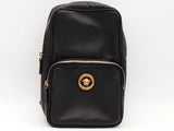 Versace La Medusa Leather Sling Backpack Black Aa0926orzsa