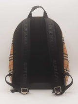 Burberry Vintage Check Nylon Backpack Beige Aa0125wxzsa